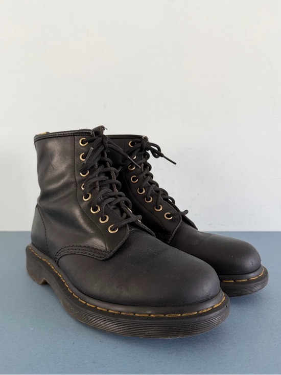 Dr. Martens 1460 Boots Black Leather 8 Eye Lace Up Docs Combat Shoes